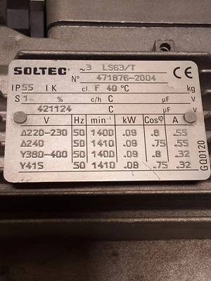 SOLTEC 3 LS63/T MOTOR