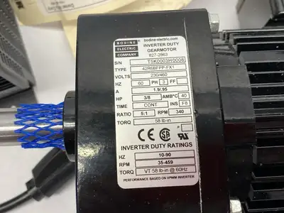 New | in-Stock Dorner Parallel Gearmotor 3/8HP 5:1 w/ 22MV1122B VFD Controller Gearmotors Michigan US | Maverick Industrial Sales #1513089