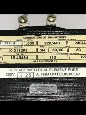 USED ALLEN BRADLEY 1497-N19 SER A