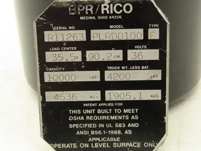 Rico Hydraulic Tank Assembly 3.5 Liter Off Rico PLR-100 Platform Truck