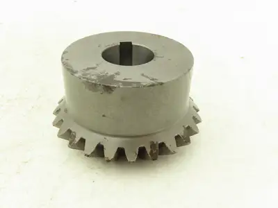 Boston Gear HLK105YA Miter Gear 24T 8-Pitch 20° 1" Plain Bore 1/4" Keyway