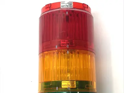Used PATLITE Signal Tower Light 3-Tier Green, Amber, Red 24VDC 6.6W 0.25A Light Source Equipment Michigan US | Maverick Industrial Sales #1441720