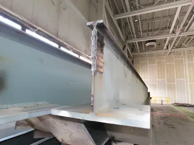 Gorbel Cleveland Tramrail Overhead Crane Runway Beam 36"H 18"W 3.25" Rail 50'L