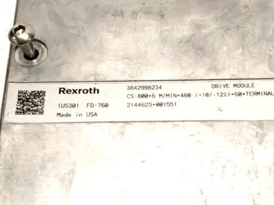 Used BOSCH REXROTH AS 2/C DRIVE UNIT COVER PLATE RIGHT ELEMENTS TS 2 VPLUS Miscellaneous MRO | Maverick Industrial Sales #1121793