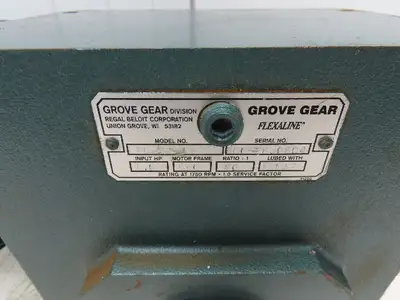 Grove Gear HMQ232-1 Flexaline 80:1 Reducer 1Hp 230/460V 56C WEG Gearmotor 22 RPM