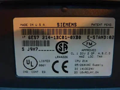 USED SIEMENS 6ES7 214-1BC01-OXBO