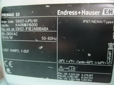 USED Endress+Hauser 53H22-1F0E2AB0BABA