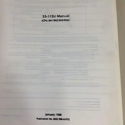 USED SIEMENS 6ES5 998-0UF22