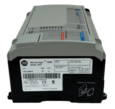 USED ALLEN BRADLEY 1764-24BWA BASE UNIT W/ 1764-LRP PROCESSOR UNIT