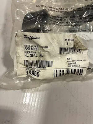 NEW Hoffman F22L06 NEMA 12 Lay-In Straight Wireway 2.5″ x 2.5″ x 6″ -NIB