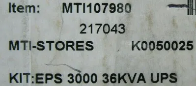NEW EPE TECHNOLOGIES 72-161019-00 P0FU CONTROL BOARD EPS 3000 36KVA 7216101900