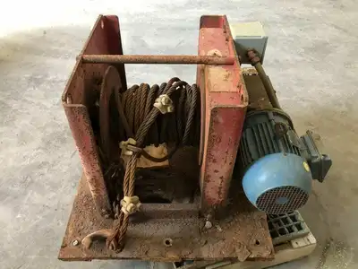 Thern 4WS3M10 Worm/Spur Electric Cable Winch 3,500lbs 20FPM 480V 20A 30+ft