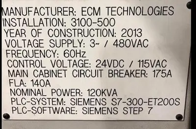 Used 2013 ECM TECHNOLIGIES Unknown Vacuum Furnaces Michigan US | RAB Industries, Inc. #183959