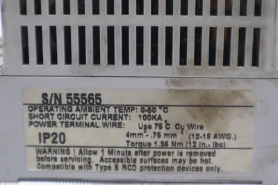 ALLEN BRADLEY 160-AA04NSF1 1 HP SPEED DRIVE 240 VAC 1 SER B #K-2576-B