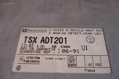 USED SCHNEIDER AUTOMATION TELEMECANIQUE TSXADT201