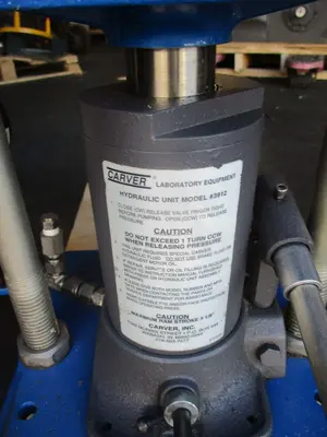 12 Ton, Fred S Carver, labratory pressure press, 24000 lb.