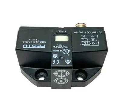 Used FESTO INDUCTIVE SENSORBOX, ANGULAR PNP N/O CONTACT, 3568055 Proximity Sensors | Maverick Industrial Sales #1103870