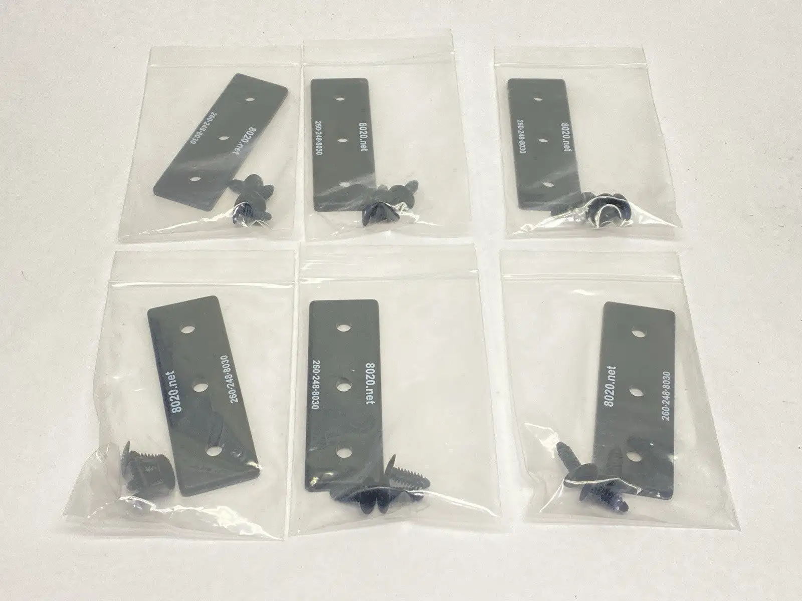 USED 80/20 15 SERIES END CAP WITH PUSH-IN FASTENER LOT OF 6