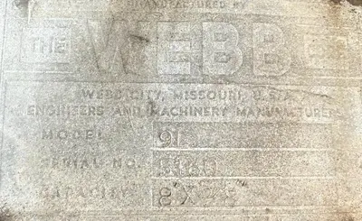 USED WEBB 9L-1208
