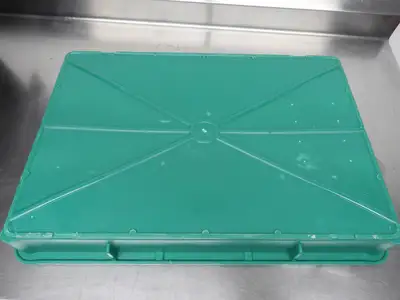 Used Doughmate Used Green DoughMate CPT-7D Commercial Plastic Dough Tray 26"Lx18"Wx3"H Food Preparation & Supplies Illinois US | Falcon Restaurant Supply #1376530