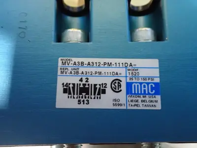 USED MAC VALVES MVA3BA312PM111DA