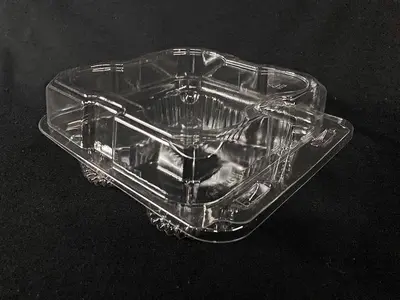 NEW, in-the-box — Commercial Packaging: 4-Count Muffin (small) See-Thru Clamshell