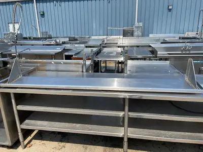 Used Falcon Restaurant Supply Used 84" Stainless Steel Shelf - SS237 Racks/Shelving Illinois US | Falcon Restaurant Supply #1376015