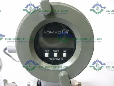 USED YOKOGAWA ADMAG CA CA115SN MAGNETIC FLOWMETER W/ 3/4" SANITARY FITTINGS & ANDERSON GAUGE