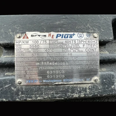 USED TECO-WESTINGHOUSE PDH10002TE5