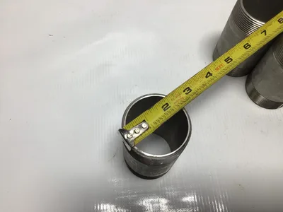 McMaster Wall Type 316/316L Stainless Steel Thread Pipe Nipple lot of 4