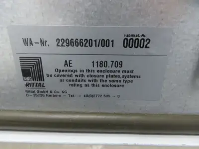 Rittal AE1180.709 Electrical Enclosure 1000x800x280mm NEMA 12 Backplate