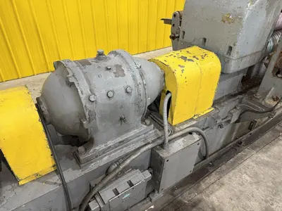 36”  YODER MODEL #M3 POWERED SLITTING HEAD w/ POWERED FEED & HOLD DOWN ROLLS : STOCK #22953