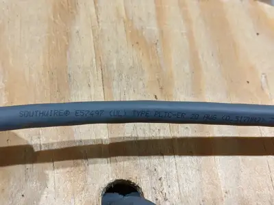 Southwire SF-2007-BK09-TPE 20 AWG 7C Motor Control Cable Wire LOT OF 10' FOOT - New