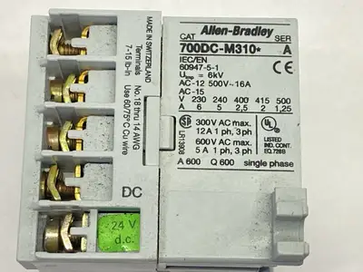 700DC-M310A24 | Allen Bradley  Ser A Miniature Control Relay 24VDC Coil - Used