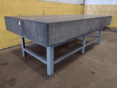 8' X 4' X 10" CHALLENGE PRECISION LAYOUT INSPECTION GRANITE TABLE: STOCK #23792