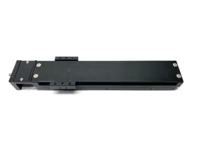 USED MISUMI SINGLE AXIS ACTUATOR W/ COVER 300MM LONG 54MM TABLE LENGTH 80MM W