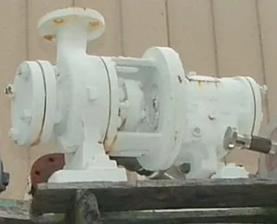 QTY. 1. GOULDS MT PUMP CASING ONLY ON BASE PLATE, ...