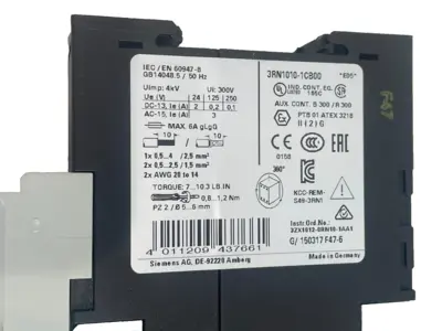 NEW SIEMENS 3RN1010-1CB00 THERMISTOR MOTOR PROTECTOR 3RN10101CB00