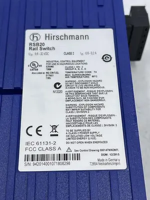 USED HIRSCHMANN HIRSCHMANN RSB20