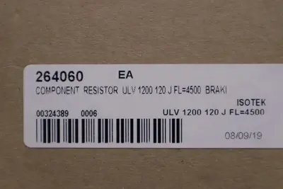 RARA ELECTRONICS COMPANY ULV1200S 120 Ω J / ULV 1200S 120ΩJ  NEW UNIT STOCK G127