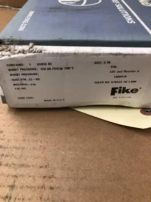 Fike ZZ-NS 3″ 316SS Rupture Disc 120.00PSIG 200°F 1350419 -NIB