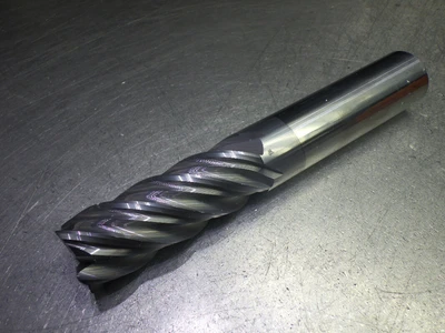 Monster 1" 5 Flute Carbide CR XL Endmill 1" Shank .03" R 295-031001B (LOC3537)