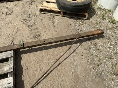 John Deere pull-type spring tooth harrow evener hitch assembly - 12' wide, with adjustable tow-hitch...