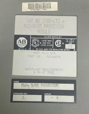 Used ALLEN-BRADLEY 1785-LT2 PLC Processors Ohio US | Surplus Asset Holdings #1239216