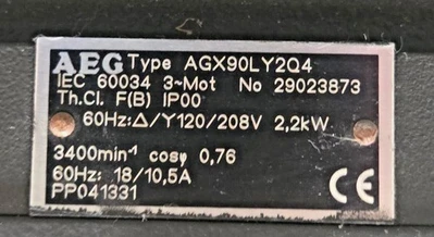 PFEIFFER VACUUM PUMP DBP-050-4