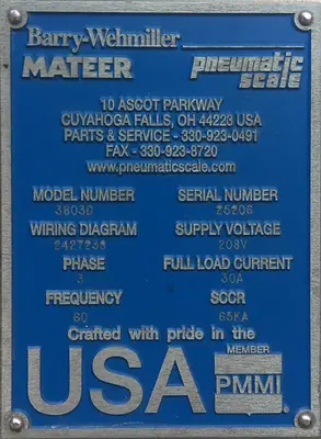 USED MATEER 3803D