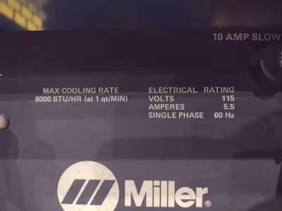 MILLER MODEL #SYNCROWAVE 250 AC/DC WELDER & RADIATOR-1 CHILLER: YOBRO #24819