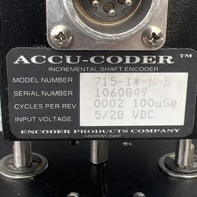Used Accu-Codder 715-1*-N-S Encoders California US | Davliegogo LLC #1707281