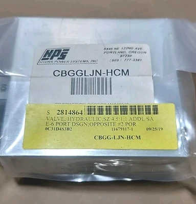 NEW Sun Hydraulics CBGGLJN-HCM