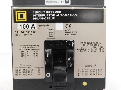 Used Square D FAL341001212 Circuit Breakers Ohio US | Equipment Recovery Corp. #1331031